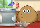 Pou Washing Dishes