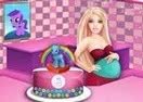 Pregnant Barbie Cooking Pony Cake