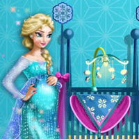 Pregnant Elsa Baby Room Deco