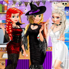 Jogo Princesses Halloween Surprise Gift