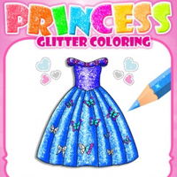 Princess Glitter Coloring