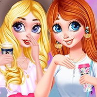 Jogos de Vista Rapunzel e Tiana no Ano Novo no Meninas Jogos