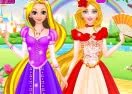 Rapunzel and Barbie Dress Up