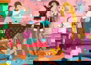 Rapunzel and Flynn Winter Clean Up