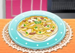 Sara Cozinha Frango com Fettuccine