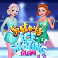 Sisters Ice Skating Glam