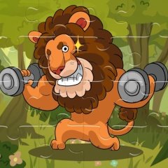 Strong Lions Jigsaw