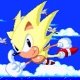 Super Sonic and Hyper Sonic in Sonic 1