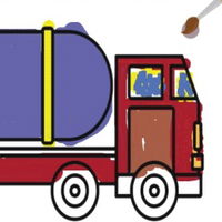 Tank Truck Coloring