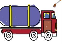 Tank Truck Coloring