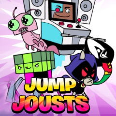 No jogo Teen Titans Go! Jump Jousts seu desafio é ajudar os Jovens