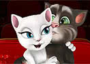 Tom And Angela Cinema Kissing