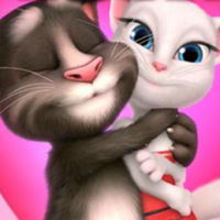 Tom Cat Kissing