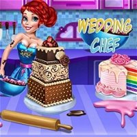 Jogos de Ariel Decora Bolo de Casamento no Meninas Jogos